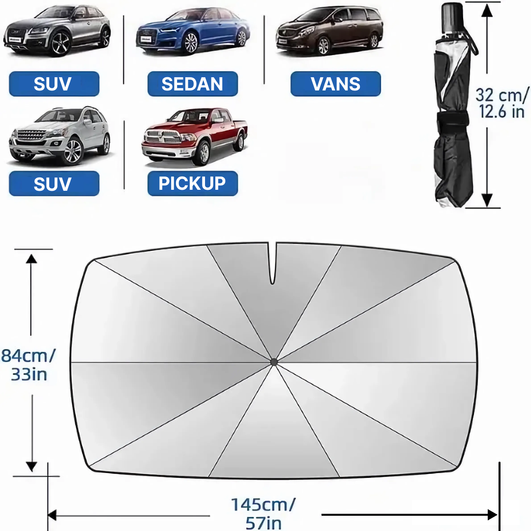Parapluie de protection automobile - JettaSunCover™