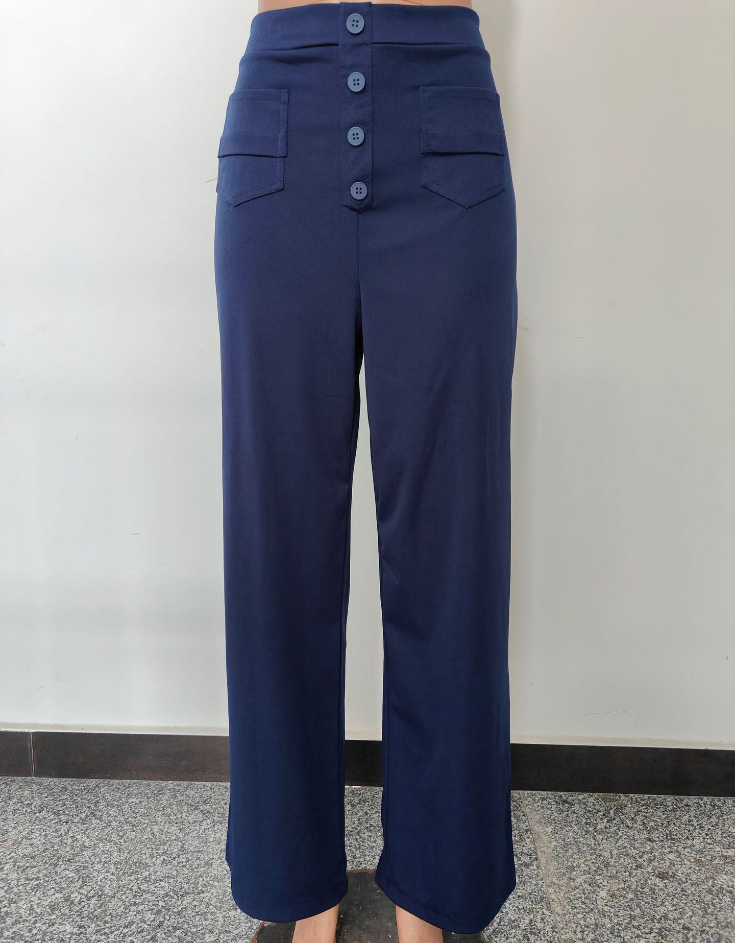 đ„50% de rĂ©ductionđ„Haute Ă©lasticitĂ© - Pantalon dĂ©contractĂ© Ă jambe droite et taille haute