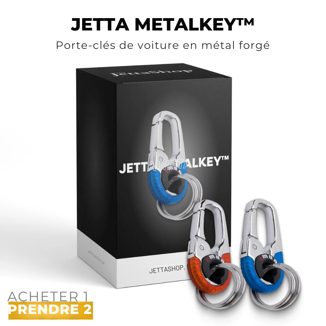 Porte-clés de voiture en métal forgé - Jetta MetalKey™