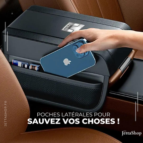 Accoudoir en cuir avec porte-objet automobile - RestJetta