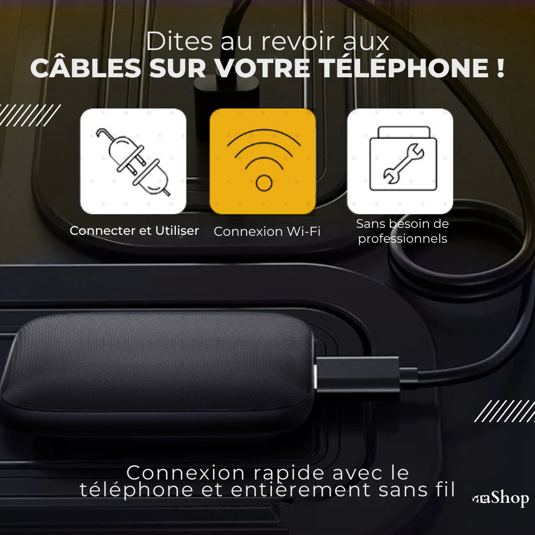 Adaptateur CarPlay/Android Auto sans fil pour multimédia - DriveJetta Pro™ [STOCK LIMITÉ]