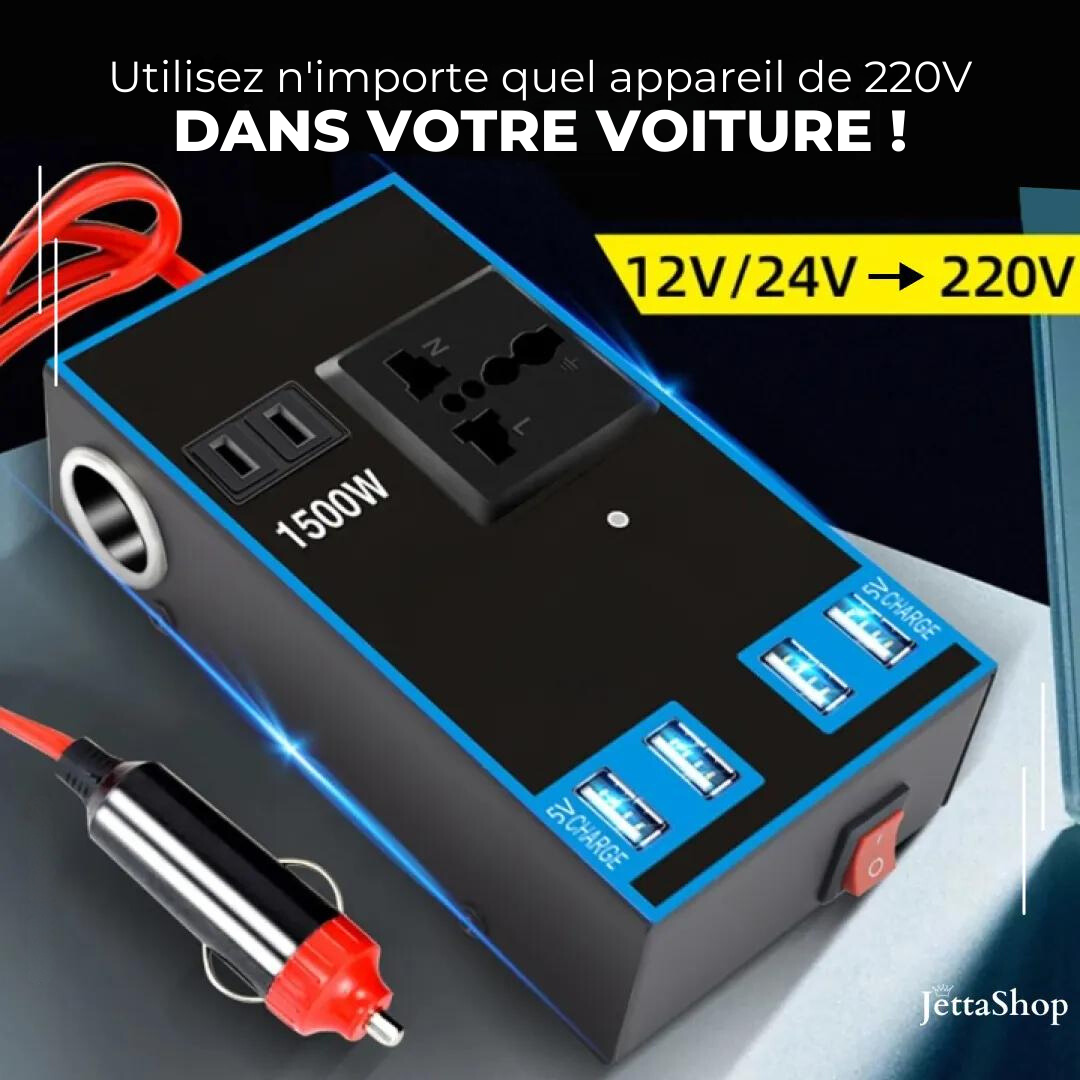 Onduleur pour allume-cigare automobile polyvalent - Jetta ChargeInverter™ (PROMOTION LIMITÉE)