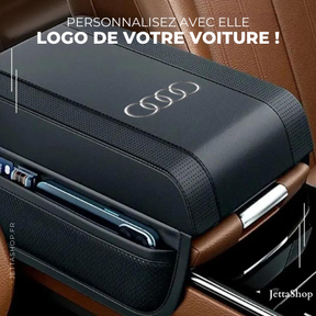 Accoudoir en cuir avec porte-objet automobile - RestJetta