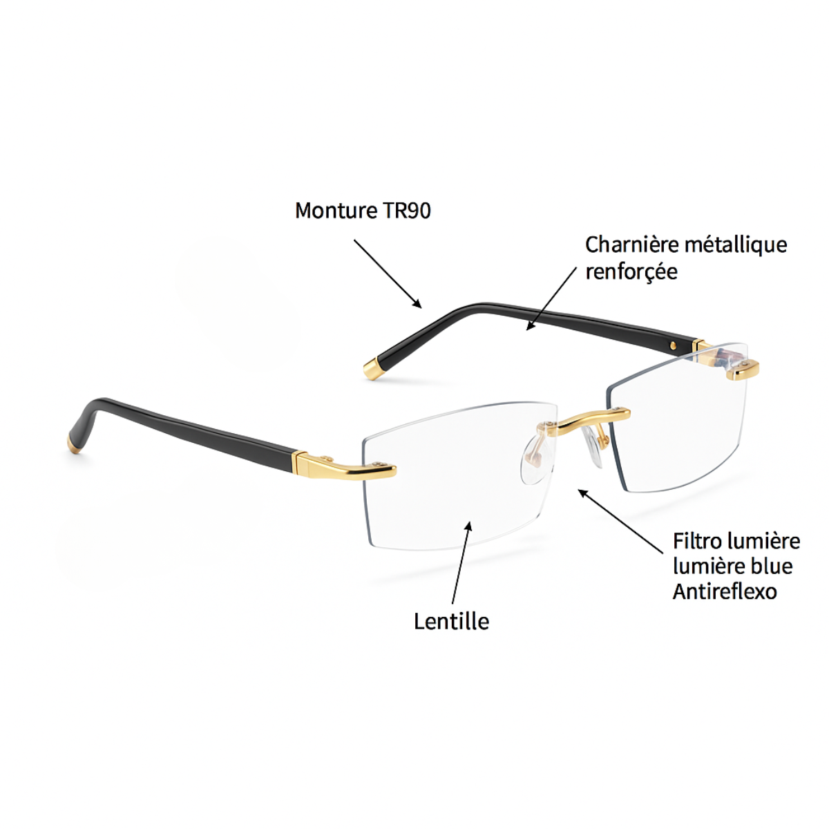 Lunettes Intelligentes TR90 Titanium Max + Étui Exclusif Offert en Cadeau - [ACHETEZ-EN 1, OBTENEZ-EN 2 GRATUITS]